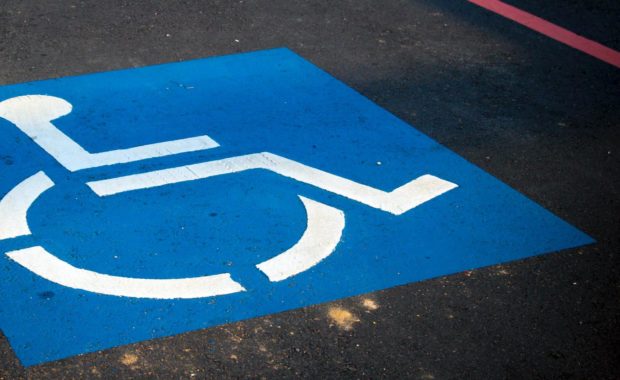 parking space for a driver with disability